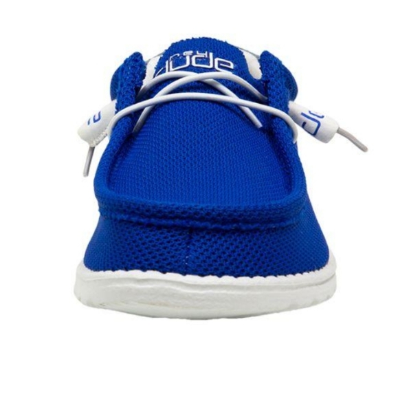 Hey Dude Wally Mebs Sox Go Blue Shoes - Picture 4 of 9